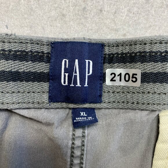 Vintage Gap Jogger Pants Mens XL Gray Chino Twill Pull On Drawstring Y2K - Picture 3 of 8